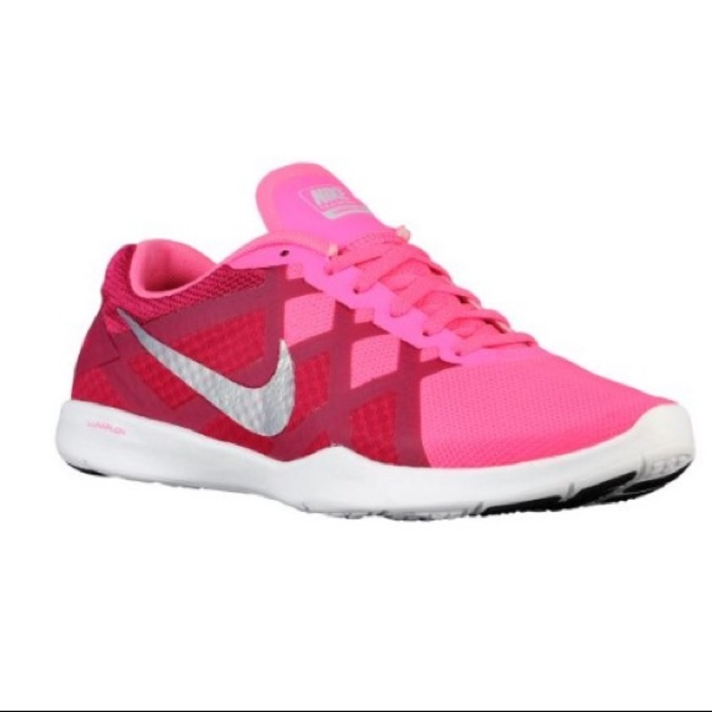 Nike Lunar Lux TR Training Shoes Fuchsia/White Sz7